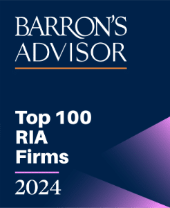 barron's top 100 ria firms logo 2024 colored 300h